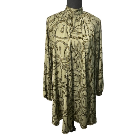 Richard Allan X H&M Stand Up Collar Satin Dress - Picture 4 of 4